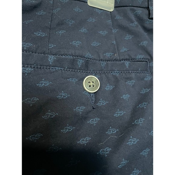 Peter Millar Shorts Mens 30 Blue Chino Nautical Knot Casual Flat Front - Picture 3 of 9